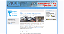 Desktop Screenshot of abfluss-abel.de
