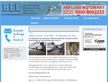 Tablet Screenshot of abfluss-abel.de